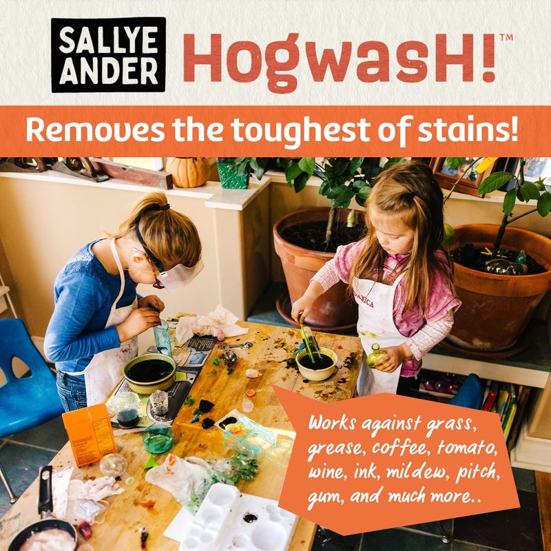 SALLYEANDER Hogwash! Soap - 1 Bar - Laundry Treatment Scrub - All-Natural Handmade Soap - Cornmeal Hand Wash - Image 3